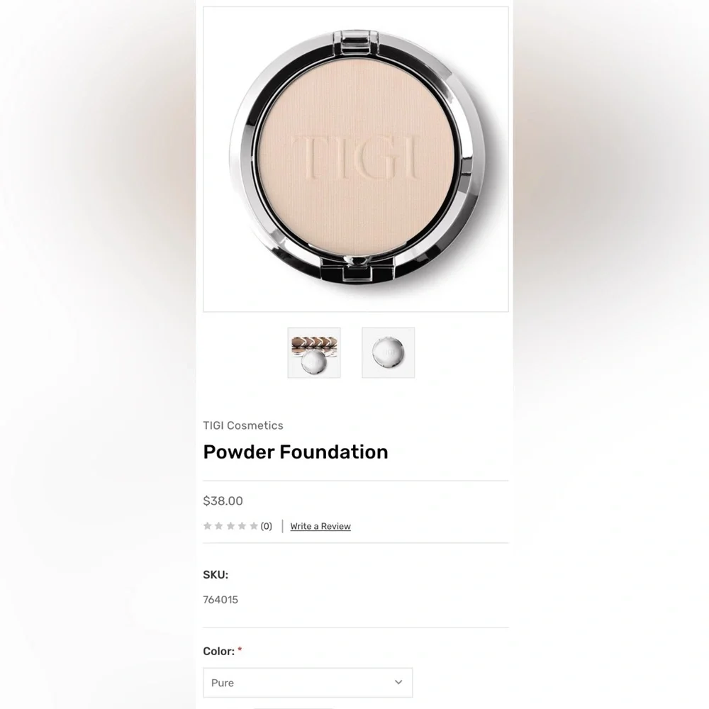 TIGI Pressed Powder Compact - Natural Beige Shades